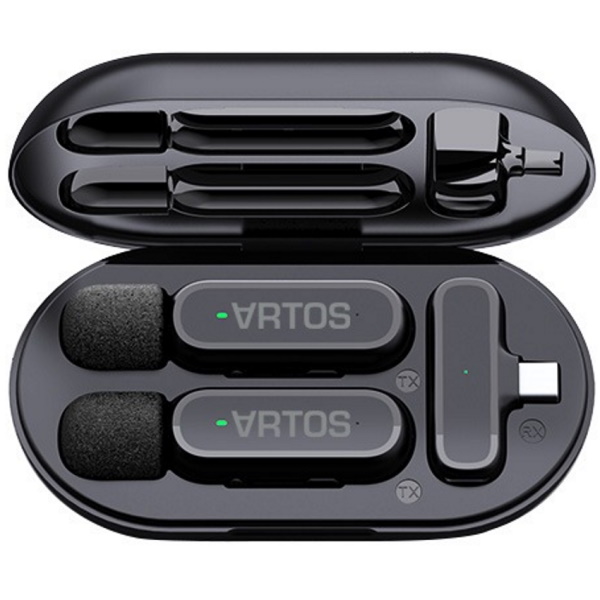 זוג מיקרופונים אלחוטיים למכשירי artos type c