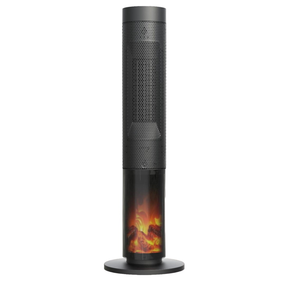 תנור חימום מגדל Colder 2000W &lrm;Flame Of Fire Leno 2000
