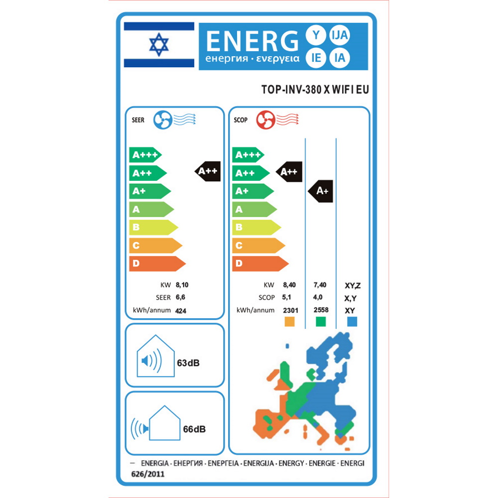 תווית אנרגיה - top-inv-380 x wifi eu 2023 tornado