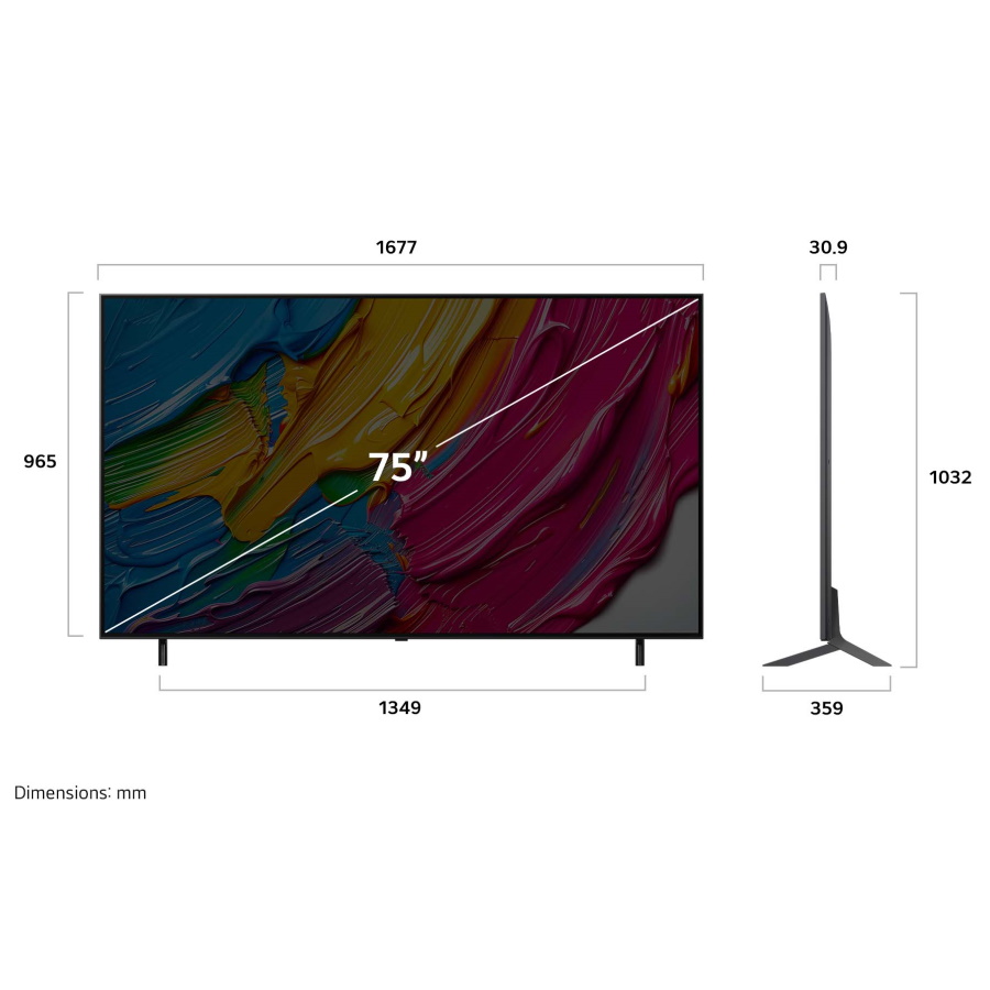 טלוויזיה חכמה 75 lg 4k qned