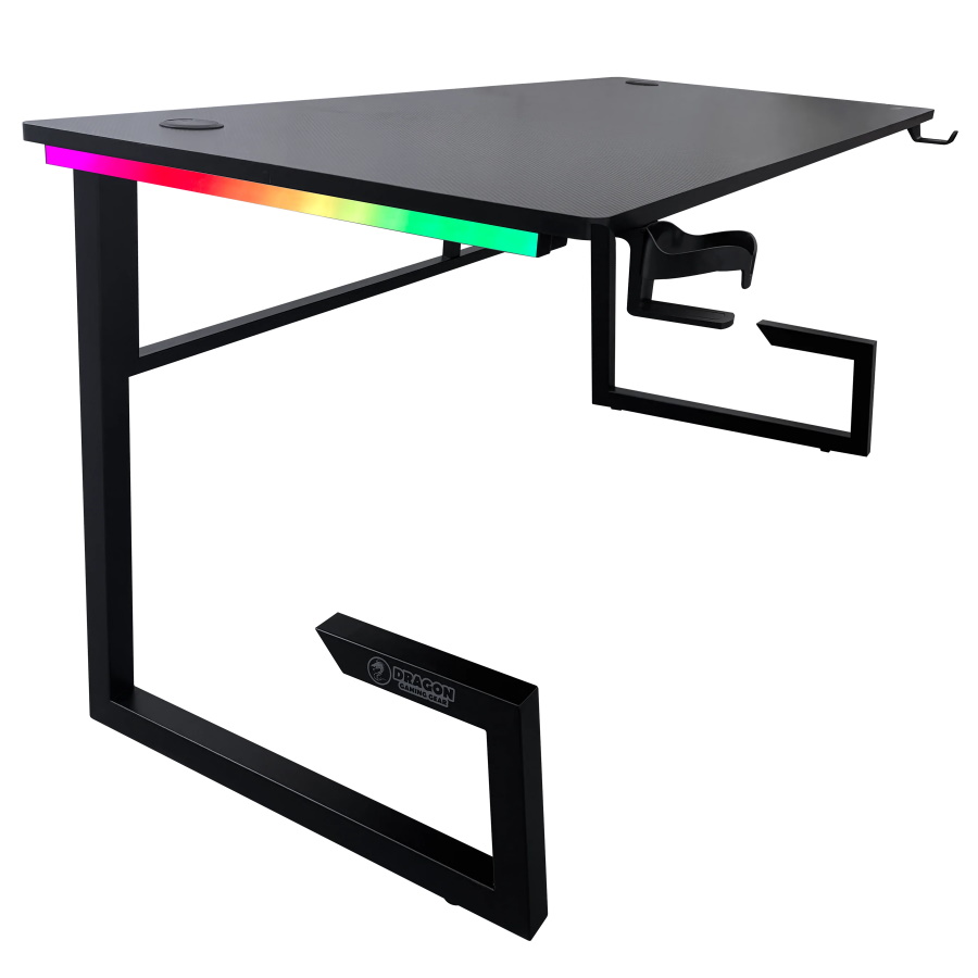שולחן גיימינג כולל תאורה dragon rgb