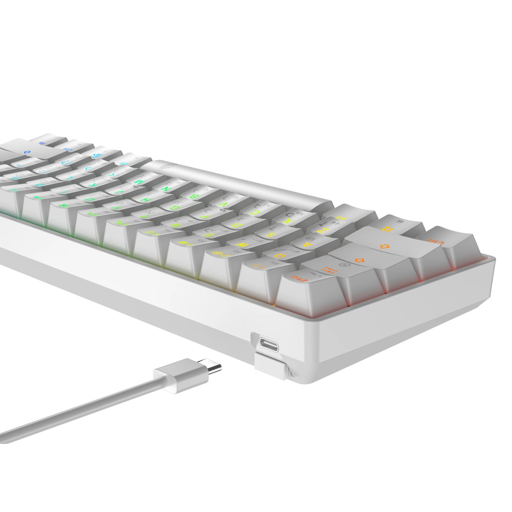 מקלדת מכנית מיני אלחוטית כולל תאורת dragon rgb