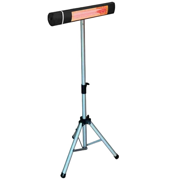 תנור חימום אינפרא אדום כולל סטנד Havaya 2000W &lrm;Space שחור כולל סטנד
