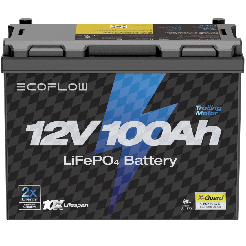 מצבר ליתיום EcoFlow 12V 100Ah &lrm;EF12V100AHBTM-U