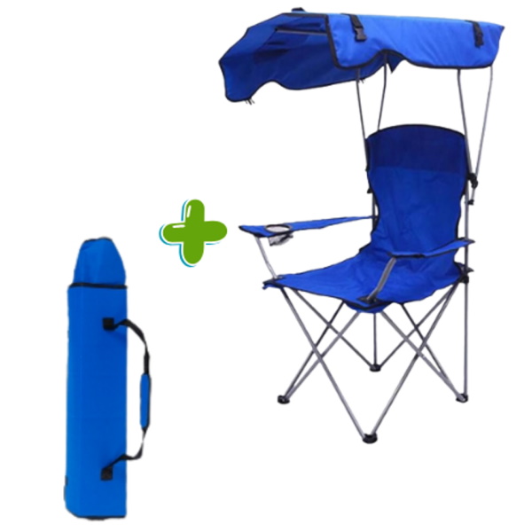 כסא קמפינג מתקפל כולל גגון צל ותיק Playa &lrm;ICC9050