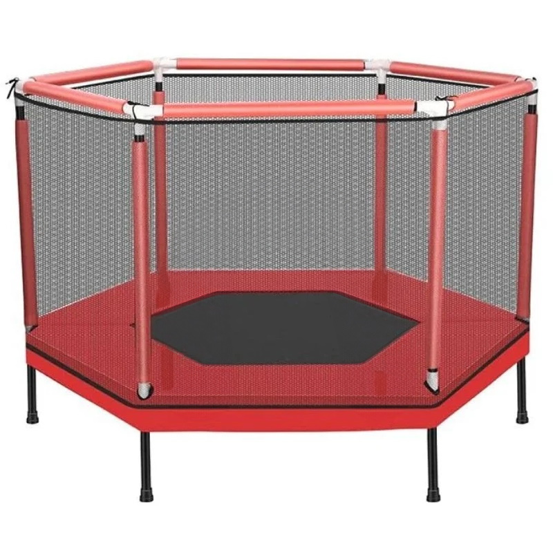 טרמפולינה 1.6 מטר כולל רשת הגנה Jumpy Jump &lrm;TRM160 אדום