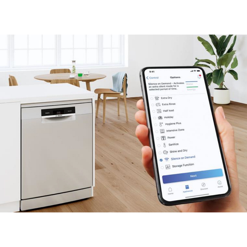 תמונה של מדיח כלים רחב כולל אפליקציה bosch