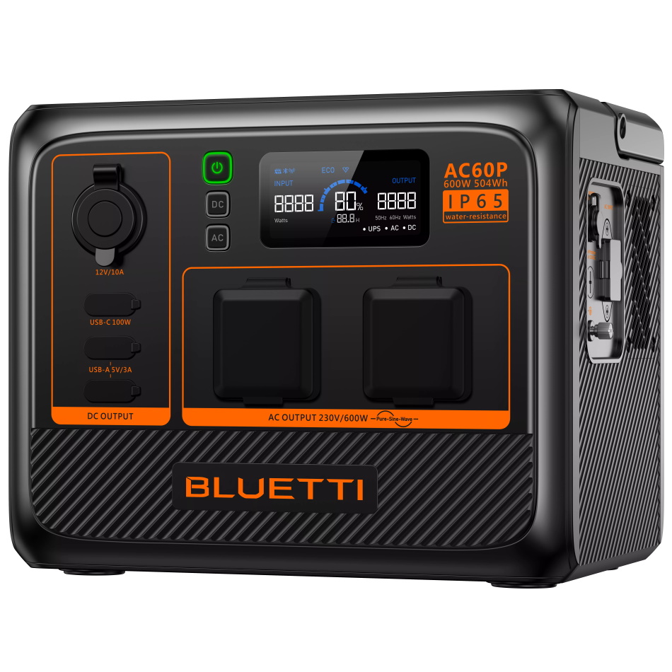 תחנת כוח ניידת Bluetti 504Wh &lrm;Portable Power Station AC60P