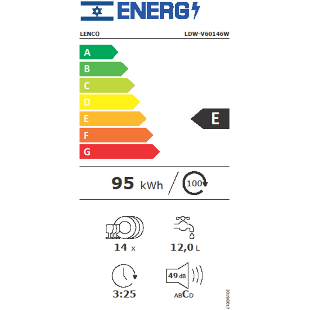תווית אנרגיה - ldw-v60146w lenco