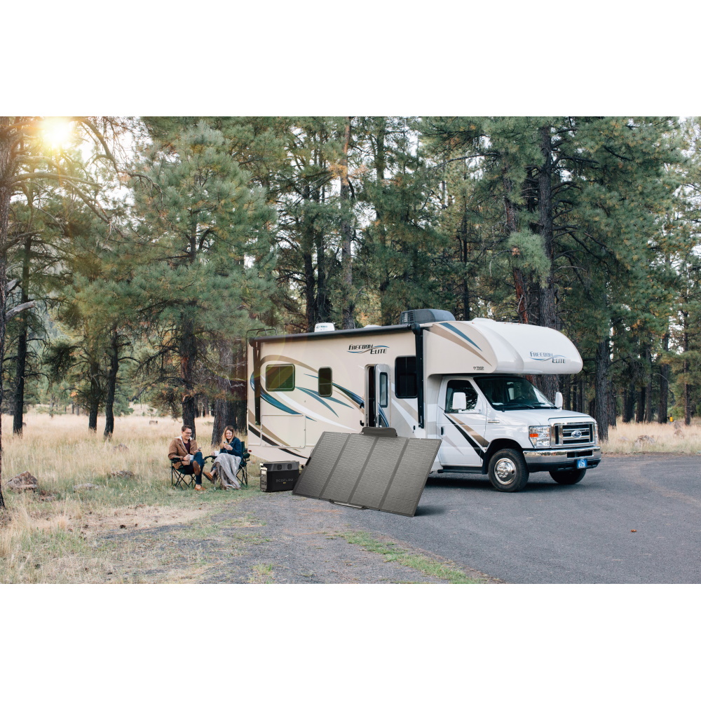 סט תחנת כוח ניידת 3600wh כולל פאנל סולארי מתקפל ecoflow 400w