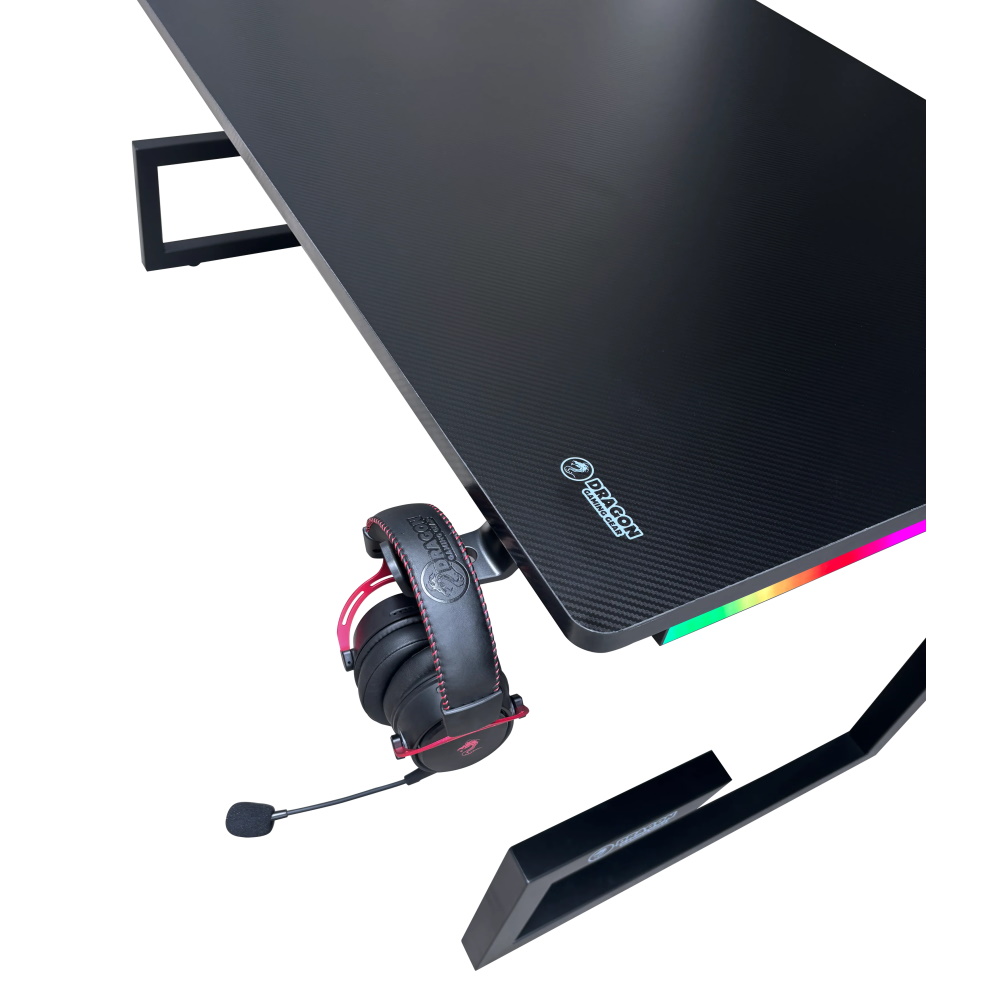 שולחן גיימינג כולל תאורה dragon rgb