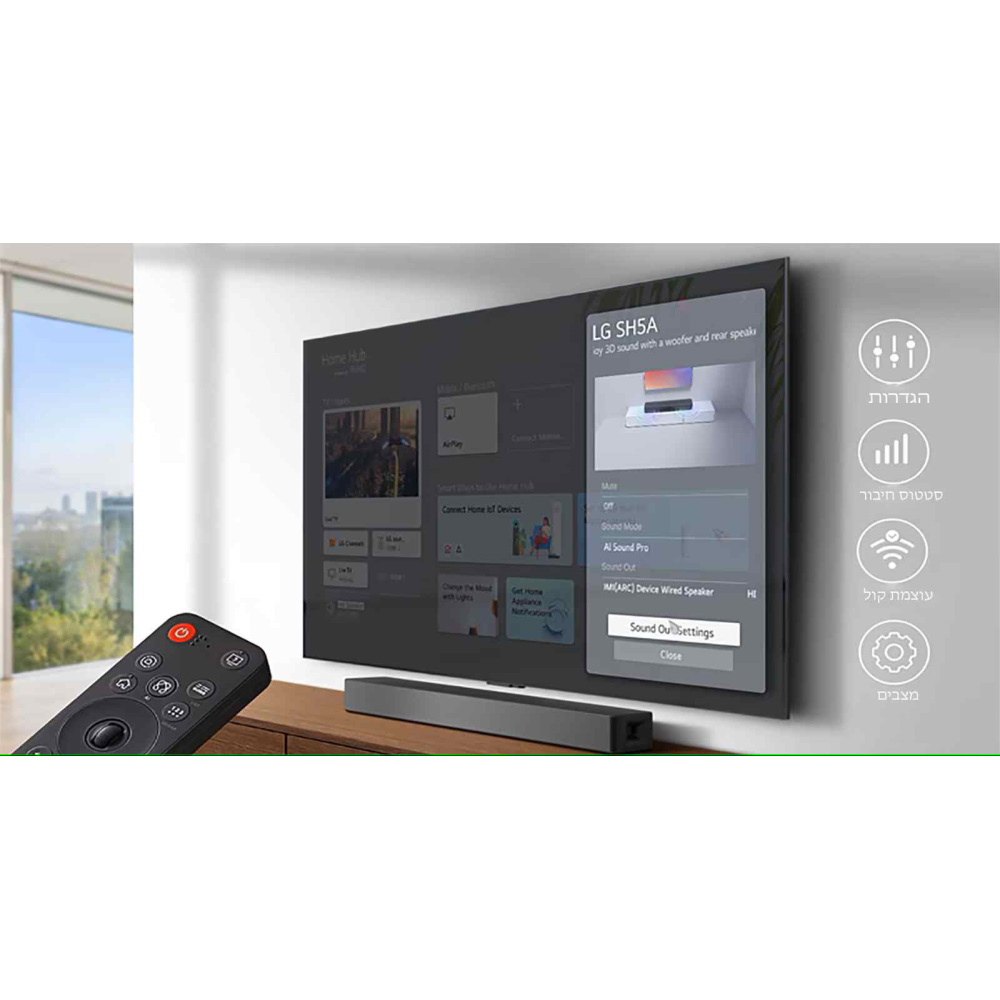 מקרן קול 4.1 ערוצים כולל סאב וופר lg