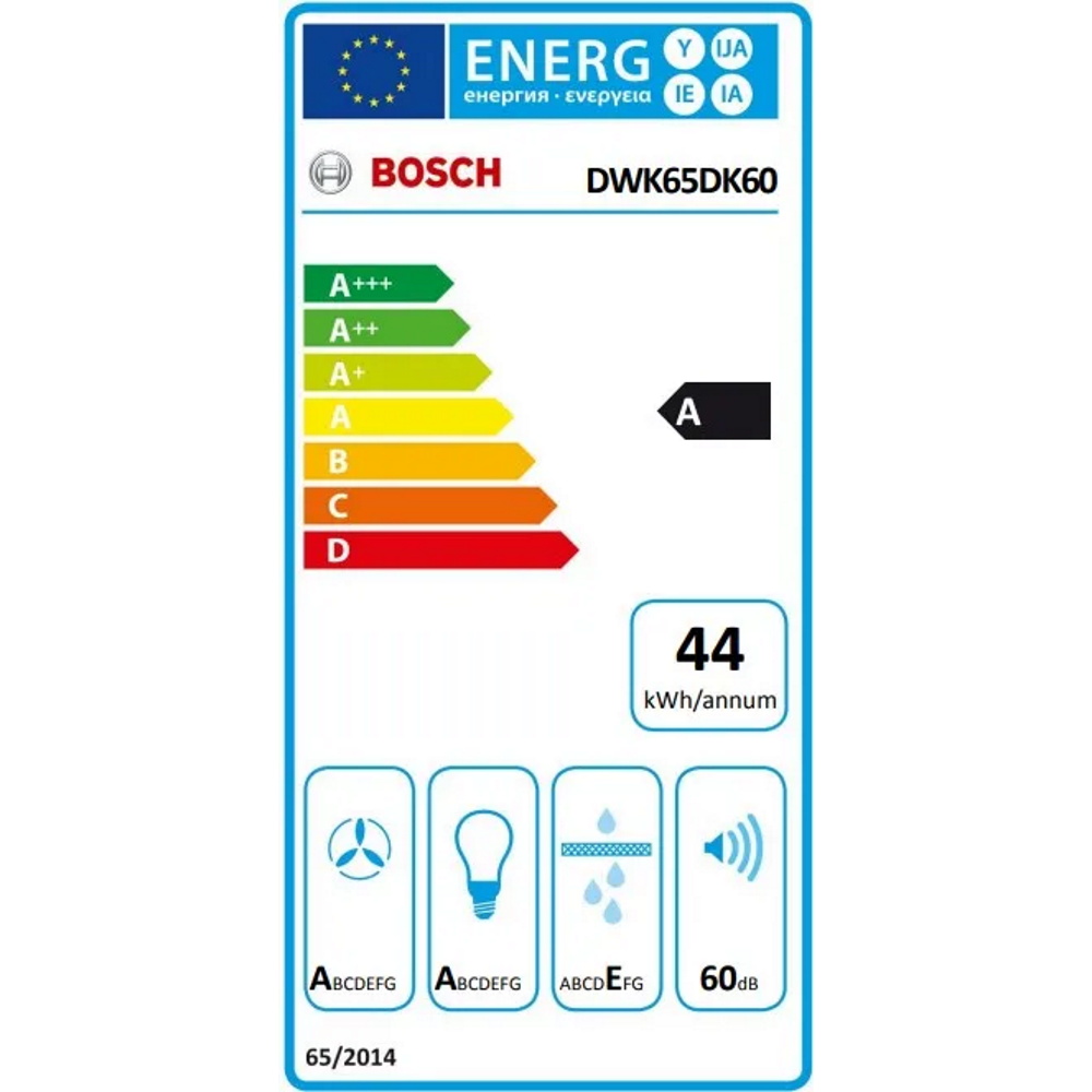 תווית אנרגיה - dwk65dk60 bosch