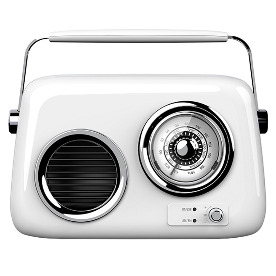 רדיו רטרו TEKNO. AM/FM &lrm;5152 לבן