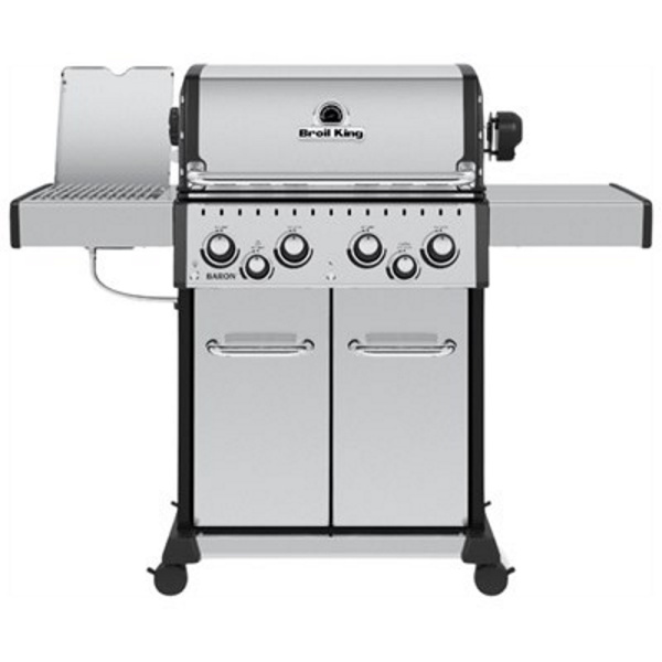 גריל גז 4 מבערים כולל כירת צד ושיפוד Broil King &lrm;Baron s 490 IR - 128201