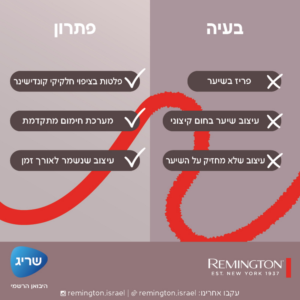 מחליק שיער remington