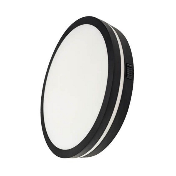 גוף תאורה צמוד תקרה Omega 28W &lrm;Mono Slim OM-MONO-28W-CCT-BK-S - שחור