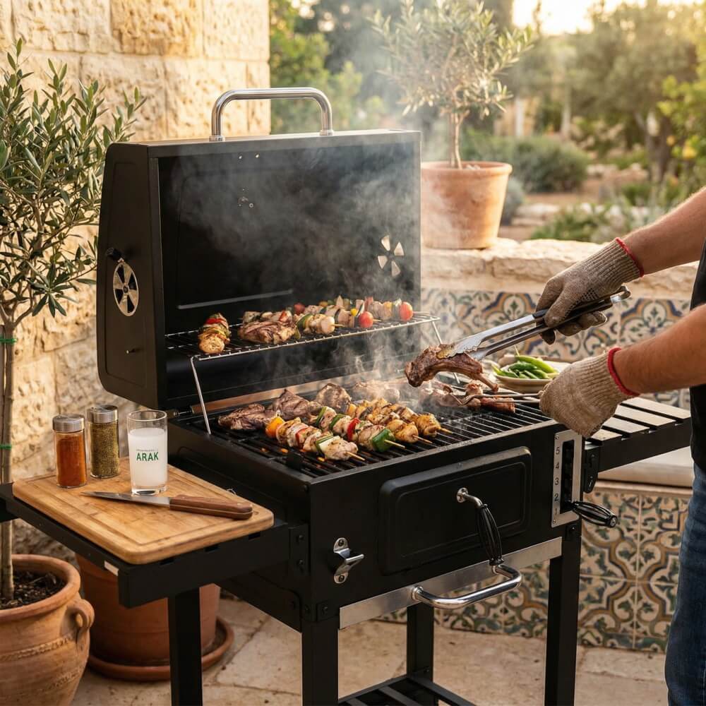גריל פחמים כולל רשת מתרוממת australia chef