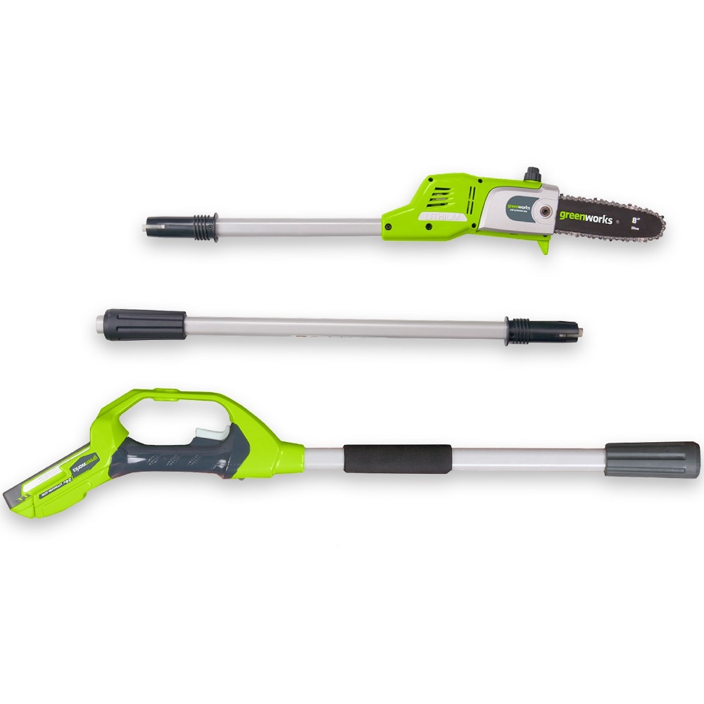 מסור גבהים חשמלי 24v כולל סוללה 2.0ah ומטען מהיר greenworks