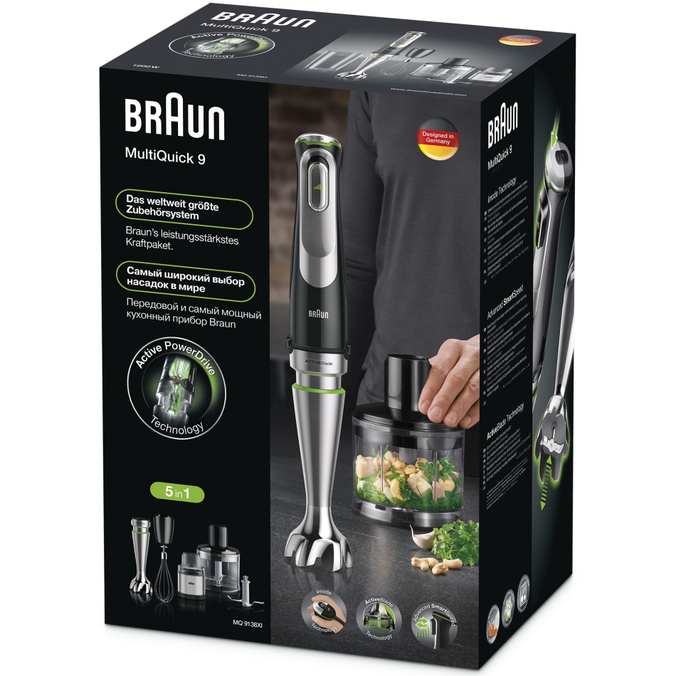 תמונה של בלנדר מוט כולל אביזרים braun 1200w