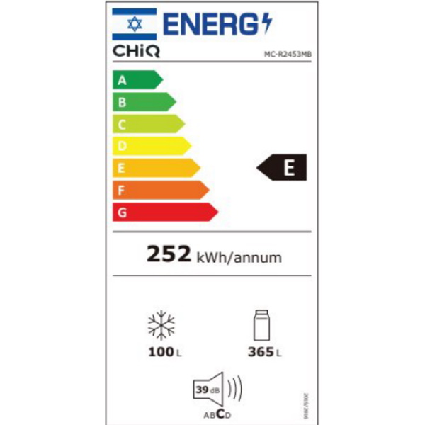 תווית אנרגיה - mc-r2453mb שחור מט chiq
