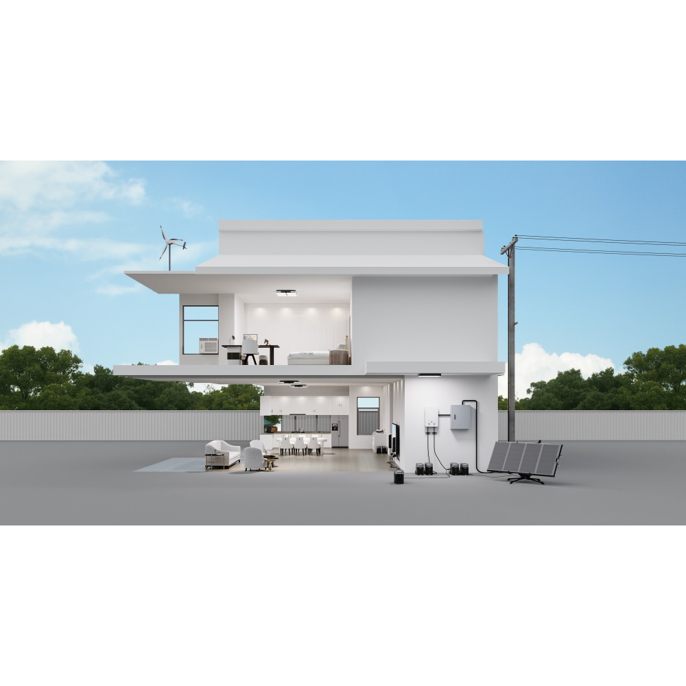 תמונה של סט 2 תחנות כוח ניידות 3600wh כולל 6 פאנלים סולאריים 540w, כבלים מאריכים ופאנל חכם ecoflow