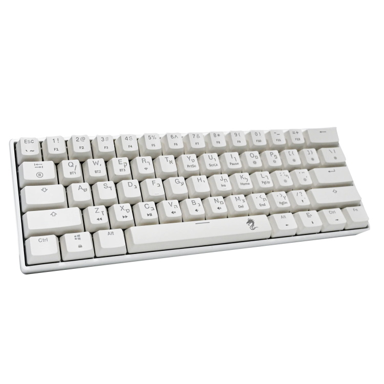 מקלדת מכנית מיני אלחוטית כולל תאורת dragon rgb