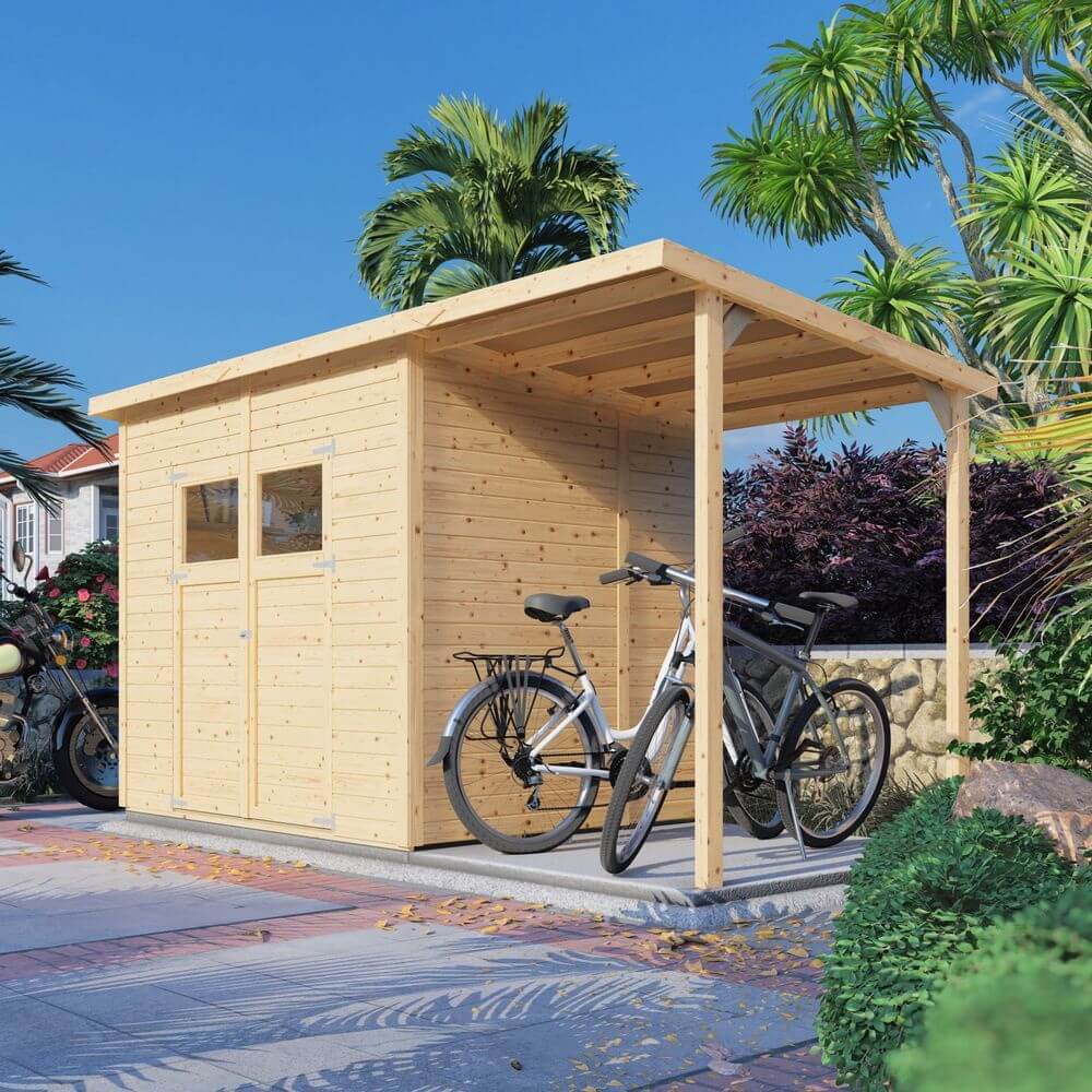 מחסן עץ לגינה GardenX &lrm;אינדהובן 865