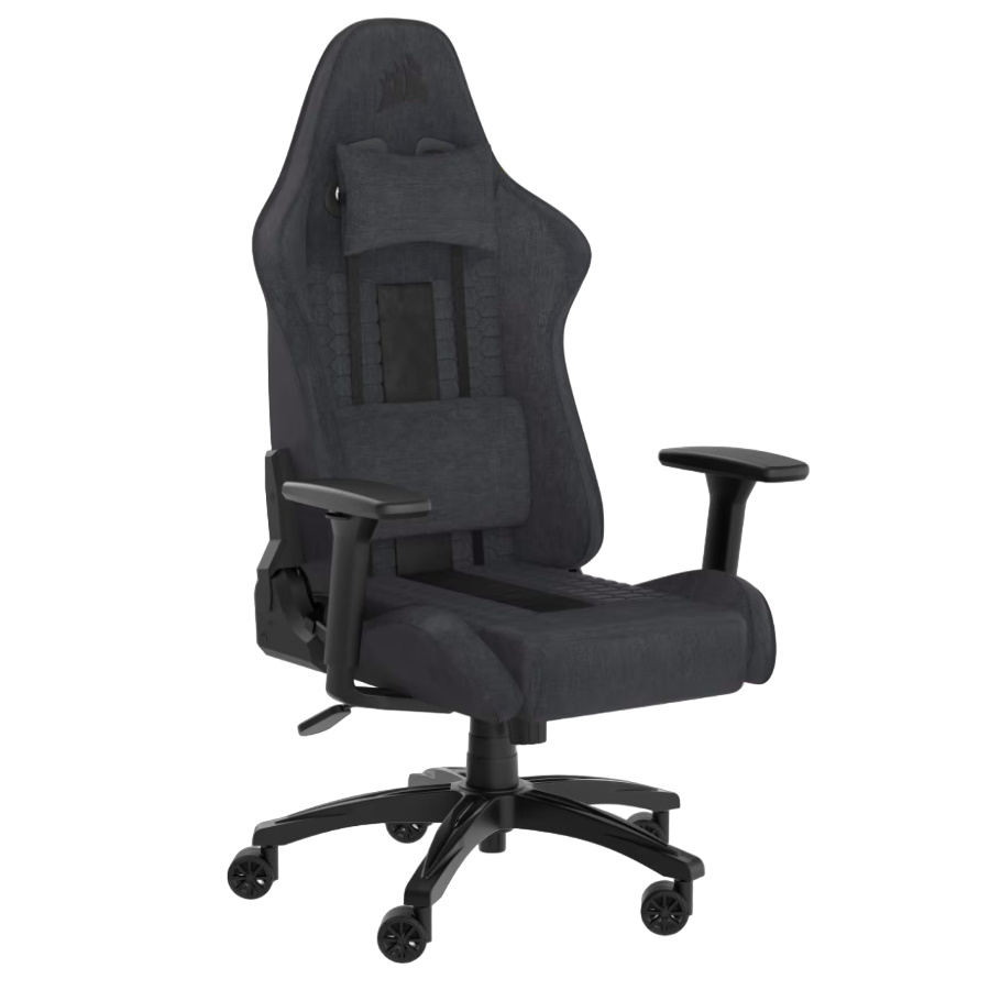 כסא גיימינג מעוצב Corsair  קורסייר  TC100 Fabric אפור משולב שחור