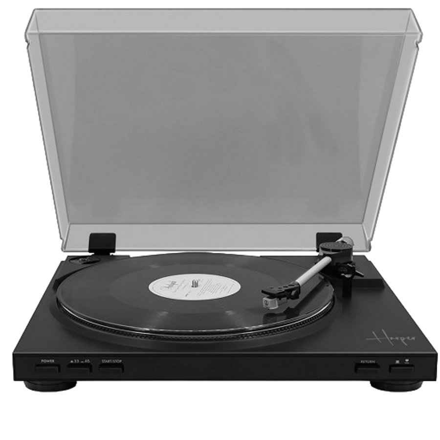 סרטון - פטיפון מקצועי אוטומטי כולל מחט harper  הרפר  audio technica hrt-16