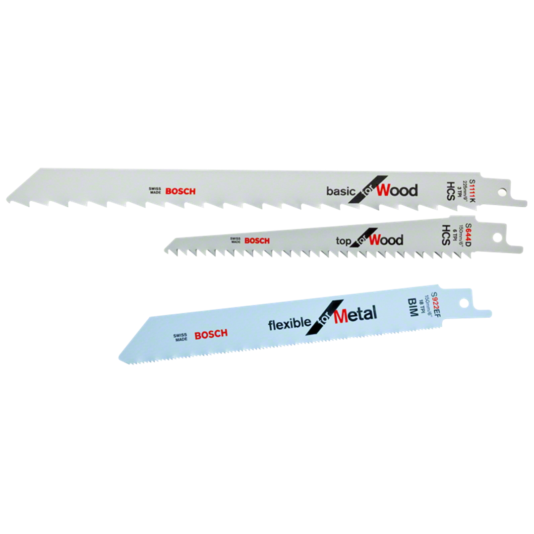 סט 3 יח' להבים למסור חרב bosch