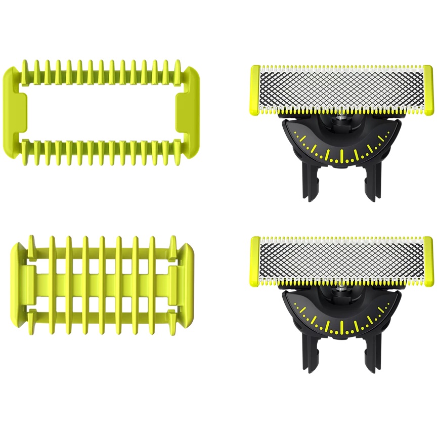 זוג סכיני גילוח למכשירי Philips OneBlade &lrm;blades + Body kit QP624/50