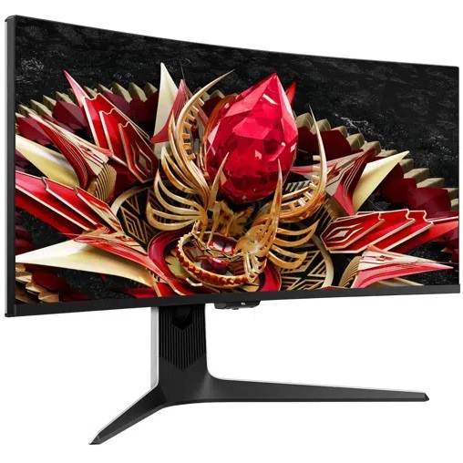תמונה של מסך מחשב גיימינג קעור tcl qd-mini led 34