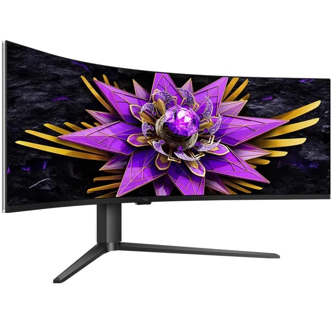 תמונה של מסך מחשב גיימינג קעור tcl dual qd-mini led 57