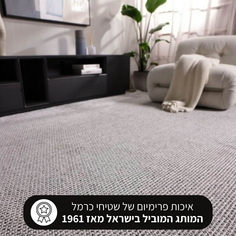 שטיח מודרני כולל פרנזים בעיצוב אחיד carmel floor