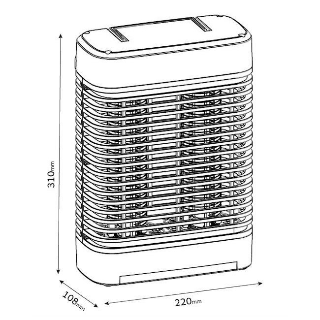תמונה של קטלן יתושים 2x8w ‏omega