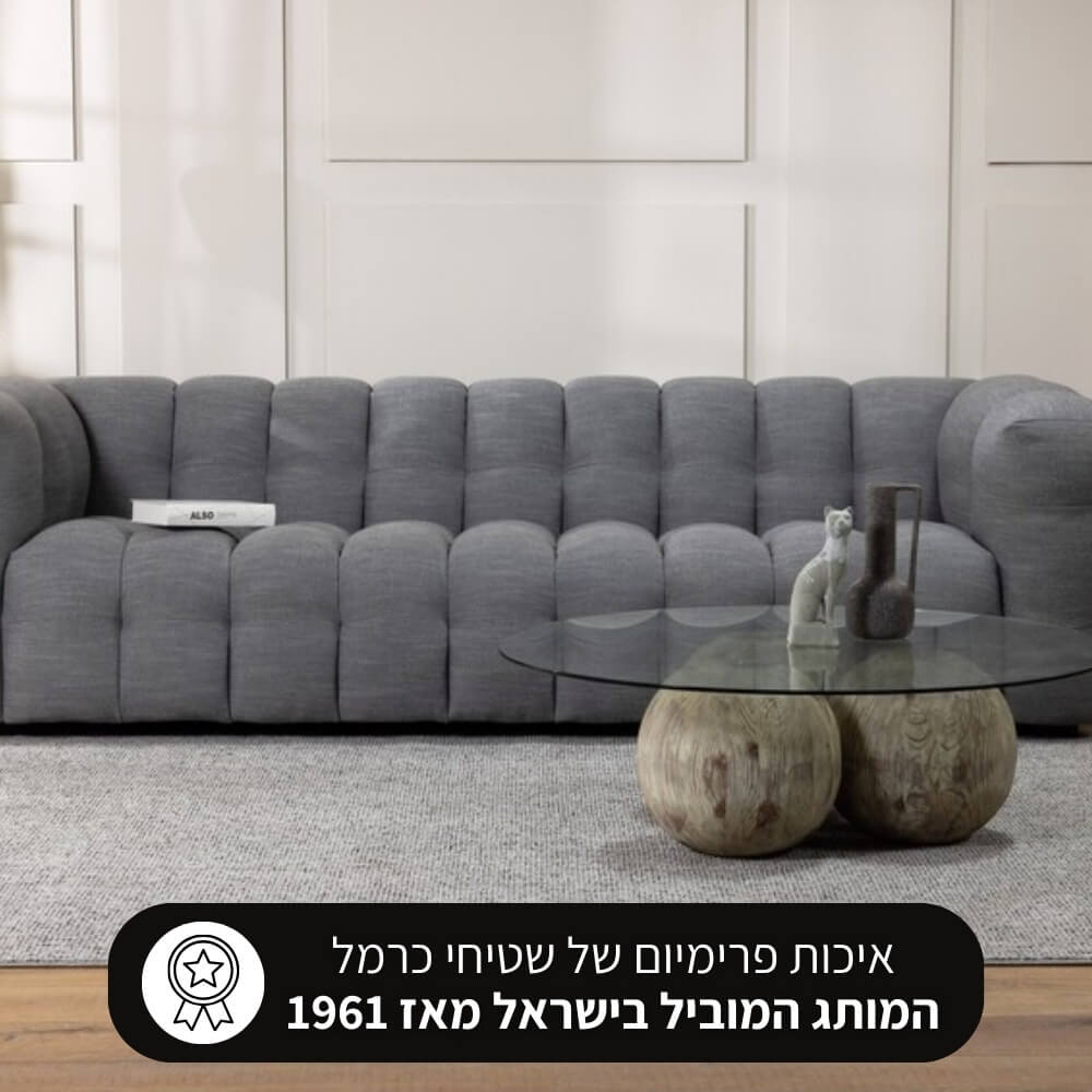 שטיח מודרני כולל פרנזים בעיצוב אחיד carmel floor