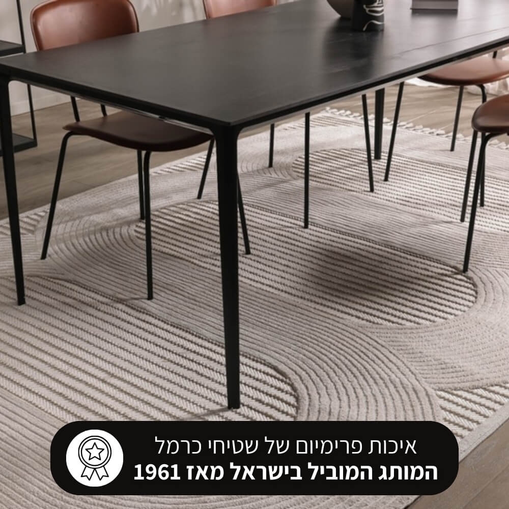 שטיח מודרני כולל טקסטורה תלת-ממדית carmel floor