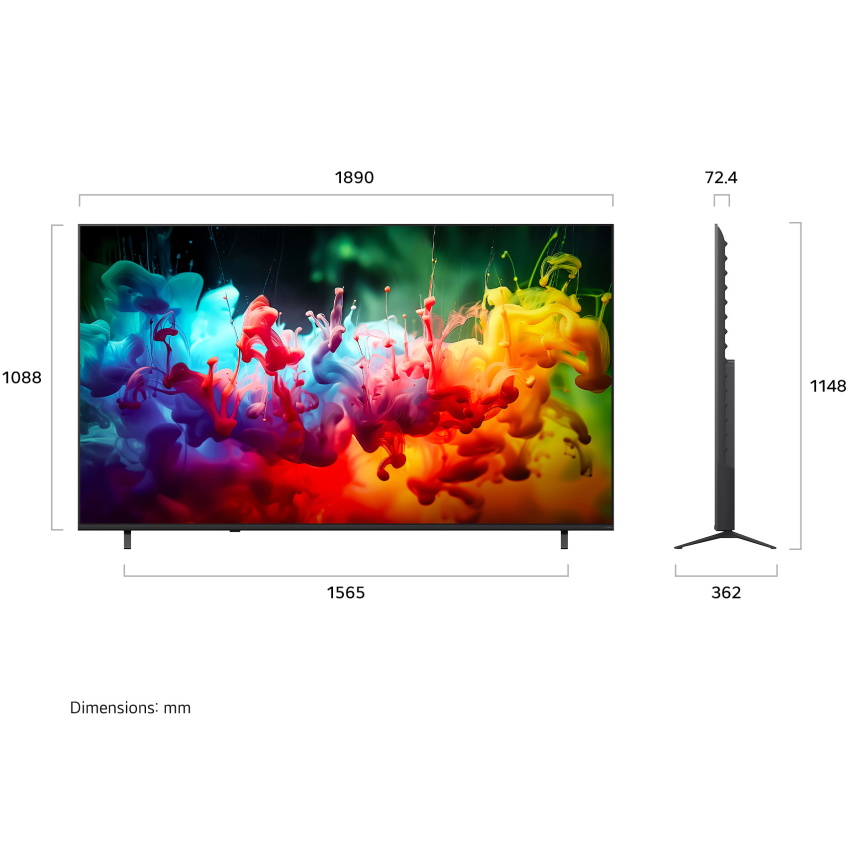 תמונה של טלוויזיה חכמה 85 lg 4k qned miniled