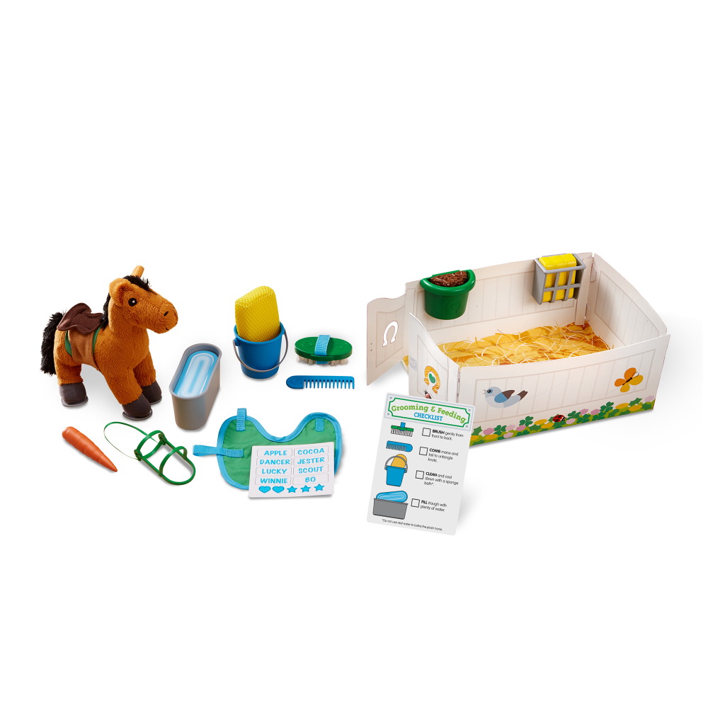 feed & groom horse care melissa&doug