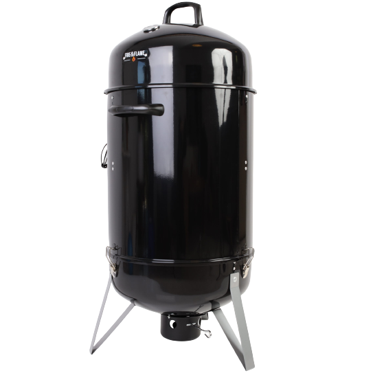 מעשנת פחם מקצועית FIRE&FLAME &lrm;Smokey Barrel