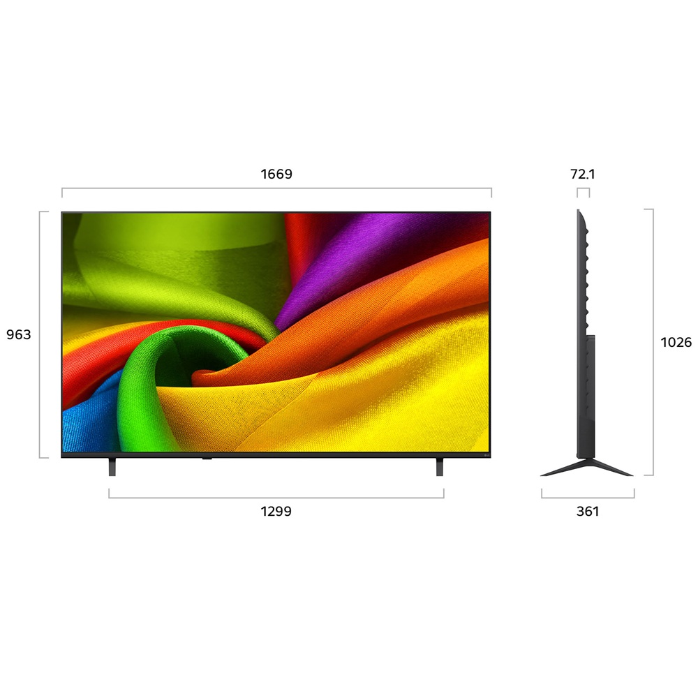 תמונה של טלוויזיה חכמה 75 lg nano uhd