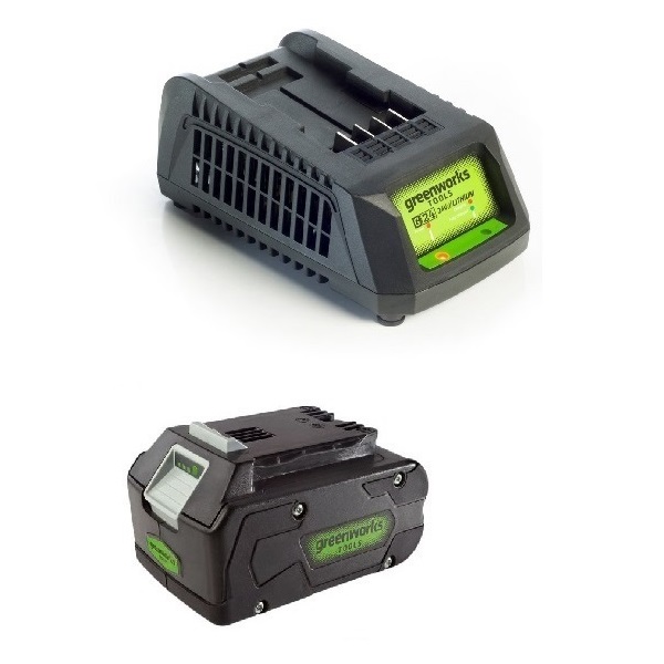 מלטשת אקצנטרית 5 24v כוללת סוללת 4.0ah ומטען מהיר greenworks