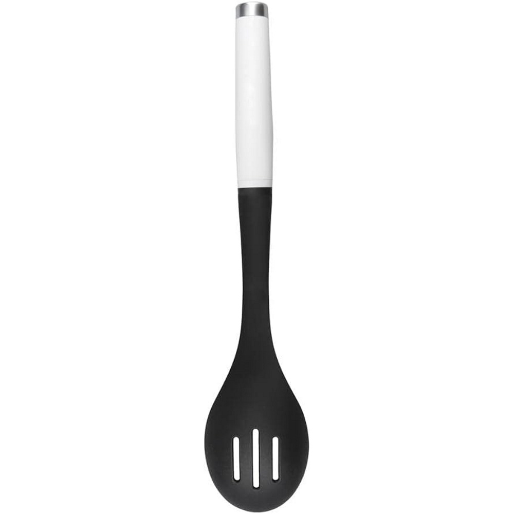 כף מחוררת KitchenAid &lrm;Classic Slotted Spoon KCG004OHWHE לבן
