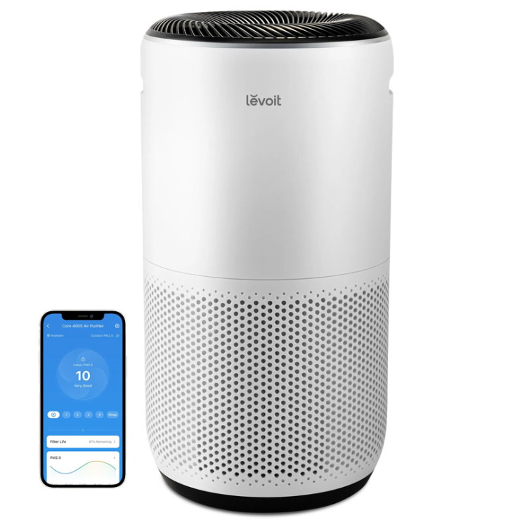 מטהר אוויר חכם כולל מסנן Levoit Hepa &lrm;LAP-C401S-WAAA
