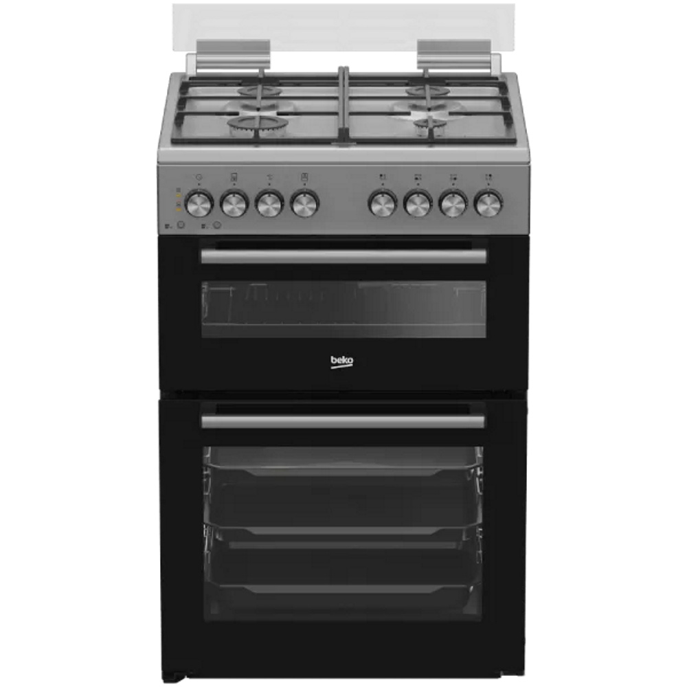 תנור אפייה דו תאי משולב כיריים גז - 4 להבות beko