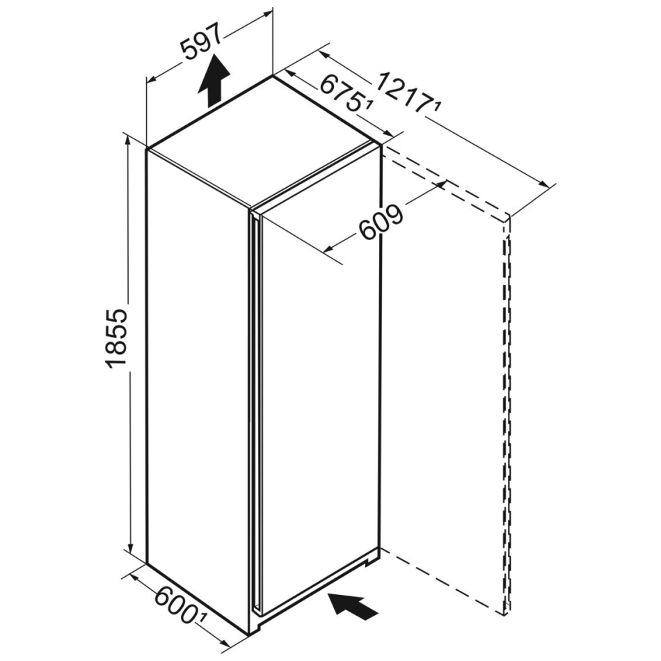 מקרר דלת אחת - 399 ליטר liebherr