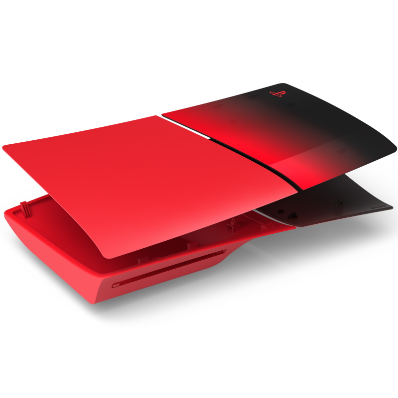 ps cover set techno red ps5