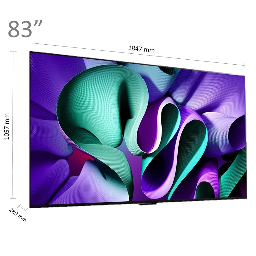 תמונה של מסך טלוויזיה כולל תיבת חיבורים 83 lg oled 4k smart tv