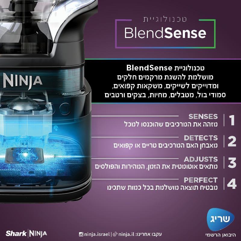 תמונה של בלנדר משולב מזון עוצמתי 3 ב-1 ninja